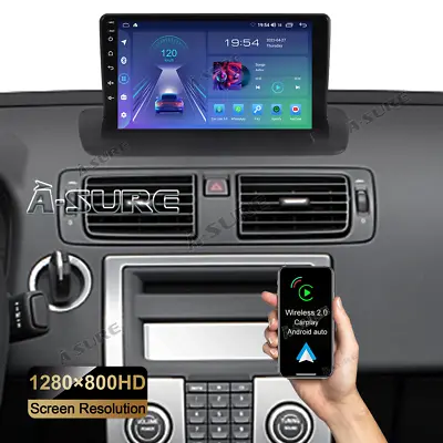 4+64GB Android 12 Car Stereo Radio Wireless Apple Carplay For Volvo S40 C30 C70 • $289.99
