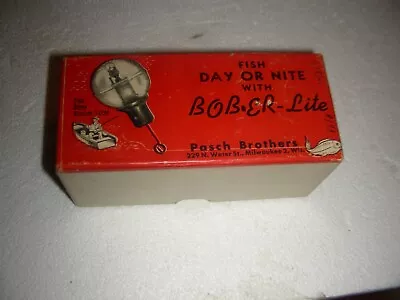 Vintage Pasch Bros. Milwaukee Wi. Bob Er Lite Fishing Bobber • $29