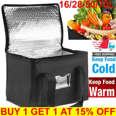 28-70L Food Delivery Insulated Bags Pizza Takeaway Thermal Warm/Cold Bag Ruck UK • £8.99