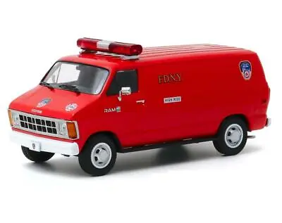 GREENLIGHT 86578 1983 Dodge Ram B250 Van - FDNY Diecast Model 1:43 • $16.95