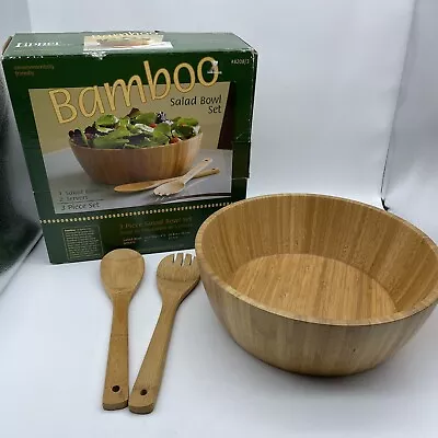 Lipper International 3-Piece Bamboo Salad Bowl Set • $29.91