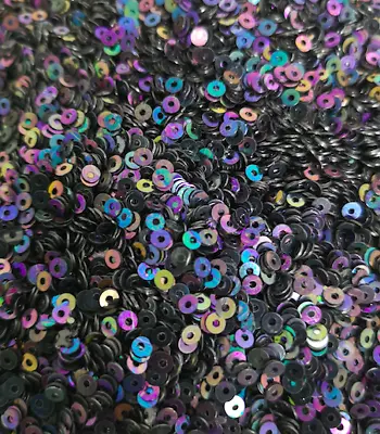 Iridescent 2mm Metallic Round AB Loose Sequins Clothes Sewing Wedding DIY Craft • £2.99