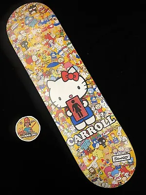 RARE Girl Skateboards Sanrio Hello Kitty Mike Carroll Deck 50th Anniversary 7.75 • $211.59