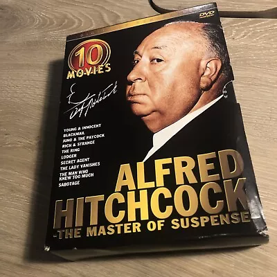 Alfred Hitchcock The Master Of Suspense 10 Movies DVD’s. Young & Innocent/Blackm • $4