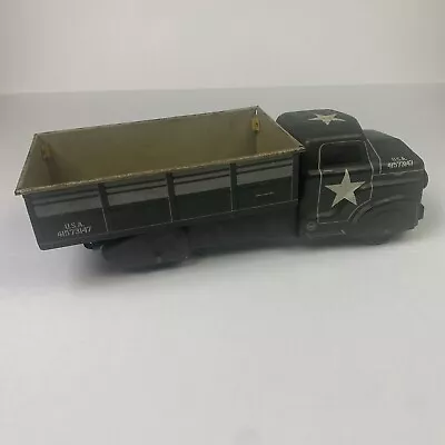 Vintage Marx HQ Co. 819 BN Transport Truck Military Toy Metal Army Green Star • $49.99