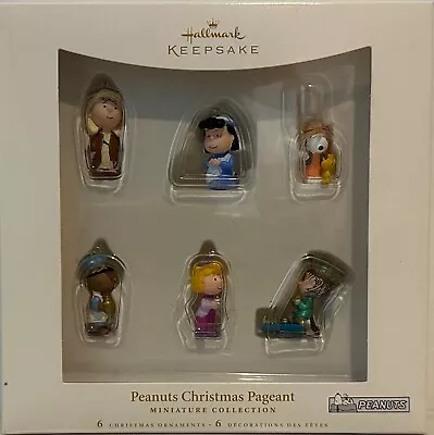 2006 Hallmark  Peanuts Christmas Pageant  Miniature Ornament Set Of 6 • $23.88