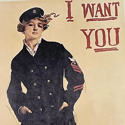 1973 U.S. Navy Recruiting Poster I Want You For The Navy Reproduction Print • $24.99