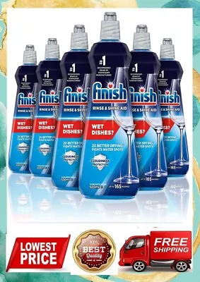 Finish Dishwashing Rinse Aid Regular Liquid 500mL (Pack Of 6) FREE SHIPMENT. • $85