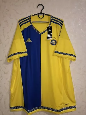 Rare Maccabi Tel-Aviv 2015-2016 Home Football Jersey Size 2xl Mens Adidas • $55