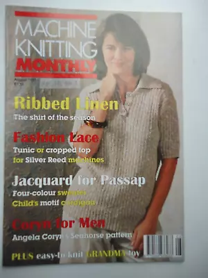 £3 • Buy Machine Knitting Monthly Magazine. Patterns/Charts/Adults/Kids/Toys  Aug 1997.
