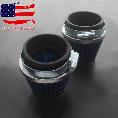 2x Air Filter Cleaner 52mm / 53mm / 54mm For Suzuki Kawasaki Yamaha Motorcycle • $10.95