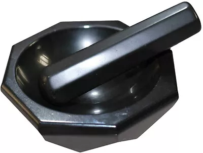 Indian Traditional Agate Mortar And Pestle For Kichten & Hotel Black Color 4 Inc • $48.07