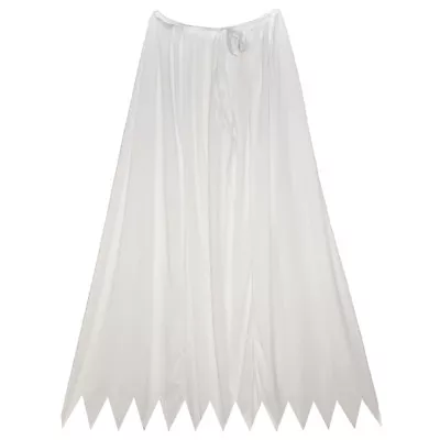 32  White Cape ~ HALLOWEEN SUPERHERO MAGICIAN PRINCESS COSTUME SAWTOOTH CAPE • $8.95