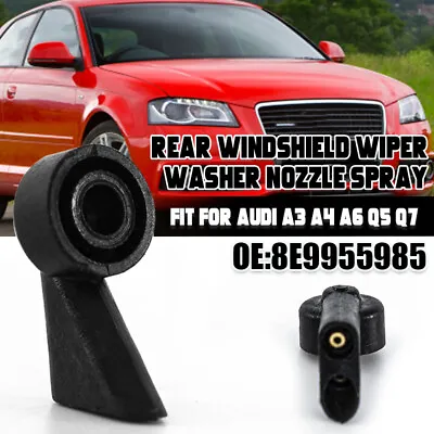 For Audi A1 A3 A4 A6 Q3 Q5 Q7 S3 Windshield Rear Wiper Washer Nozzle Spray Jet • £3.93