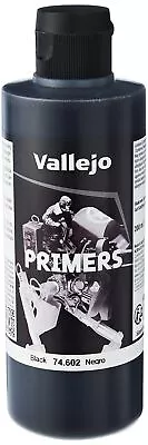 Vallejo Black Primer Acry-Poly 200ml Paint • $21.27
