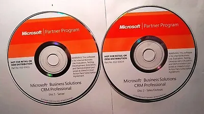 Microsoft Business Solutions CRM Professional Full Version W/ 10 CAL License • $17.98