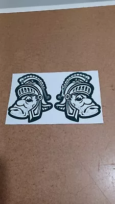 Michigan State Spartans GRUFF SPARTY Full Size Football Helmet Decals 20 Mils  • $16.25