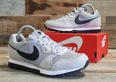 Nike MD Runner 2 Retro Sport Shoes Mens UK 6 EU 40 Suede Trainers Wolf Grey New  • £44.95