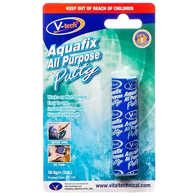 V-Tech Aquafix Polymer Repair Compound Epoxy Putty 50g Sets Under Water Knead It • $21.95