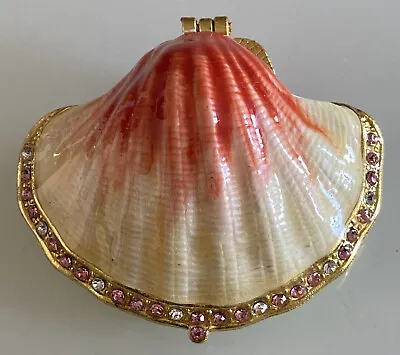 Metal Shell Trinket Box jewelry Box Ring Box  Gift For Her  • $14.99