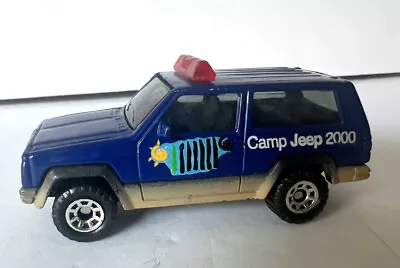 2000 Matchbox Camp Jeep Jeep Cherokee Police (Blue W/ Dirt) • $8