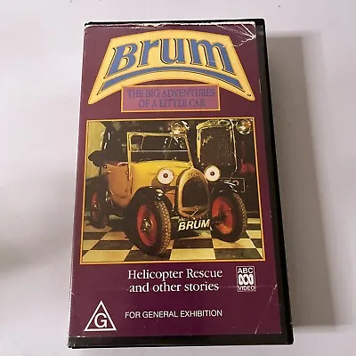 Brum The Big Adventures Of A Little Car - Helicopter Rescue (VHS 1995) PAL • $49.99