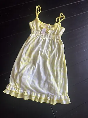 New NWT Victorias Secret Pink Yellow Stars Star  Mini Sundress Cute Xs Dress • $24.99