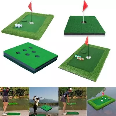 Fun Golf Putting Mats Pool Floating Golf Green Golf Practice Compete Set • $77.20