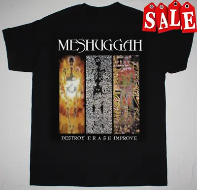 Vintage Meshuggah Destroy Erase Improve 1995 Black All Size Gift Shirt SS8345 • $18.99