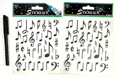 2 Pkgs Musical Notes Scrapbooking Card Craft Stickers (NEW)Flat Nicole • $1.60