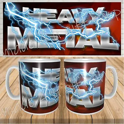 £6.99 • Buy Heavy Metal Music Themed Ceramic Mug. Gift For Him, Her, Music Fans AC/DC Etc