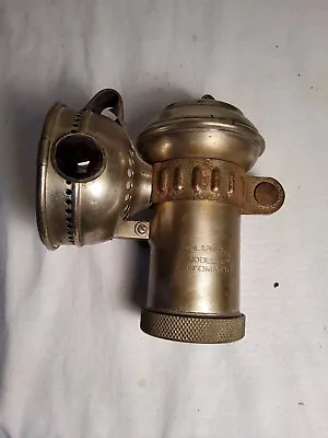 Columbia  Model C  Automatic Carbide Motorcycle/Bicycle Lamp By Hine-Watt Mfg Co • $200