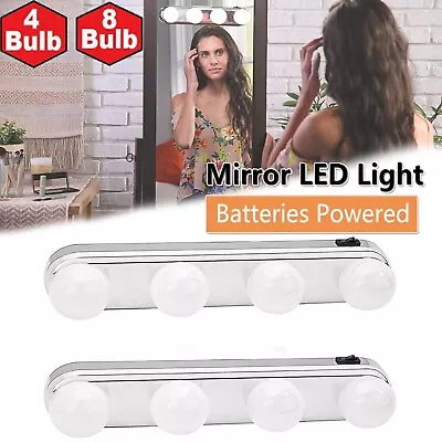 Makeup LED Mirror Lights Super Bright Bulbs Cordless Vanity Mirror Light Suction • $42.98