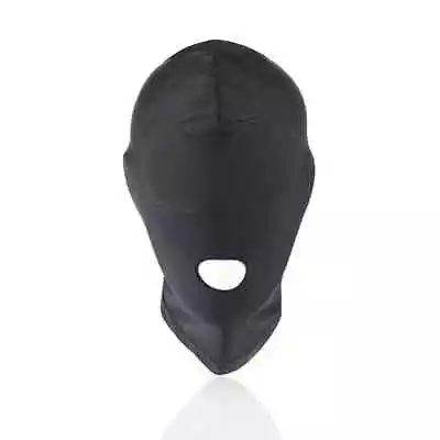 Spandex Open Mouth Hood Mask With Padded Blindfold • $10