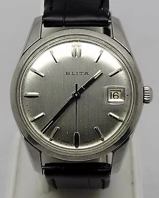 Vintage Blita Watch Automatic Cal 2452 Mens Watch • $99.99