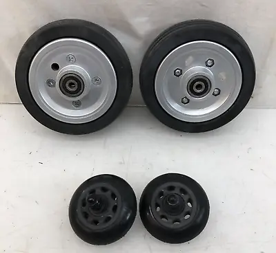 TWO Front Or Rear Caster Tire Wheel Jazzy Select 6 Wheelchair 6  X 2  & Anti-Tip • $49.97