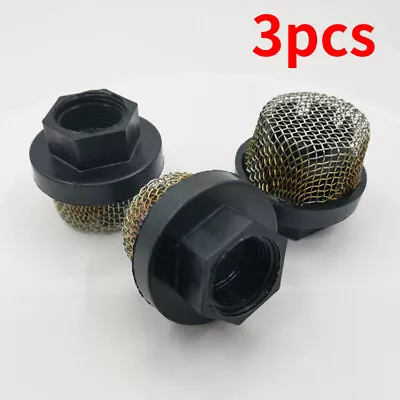 3 Pcs Airless Spray 235004 Titan 700-805 3/4  Inch UNF Nylon Cap Inlet Screen • $14.45