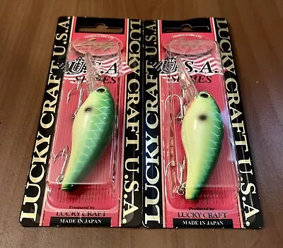 2 Lucky Craft Moonsault CB-250 Crankbait Lures PEACOCK • $27.95