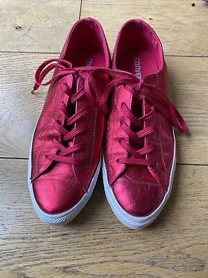 Pink Metallic Converse Leather Size 6 39 • £20