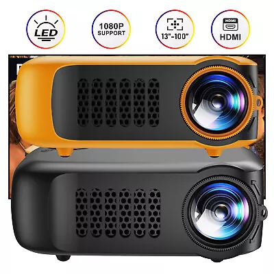 Mini FHD Projector 1080P LED Smart Portable Phone Children With Bracket Bundle • $35.99