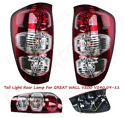 Pair RH+LH Tail Light Rear Lamp For GREAT WALL V240 V200 6/2009-12/2011 W/ Wire • $96.69