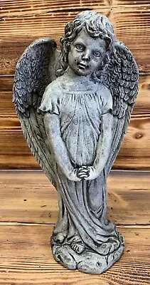 Stone Garden Cute Angel Cherub Statue Ornament • £31.45