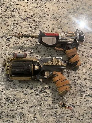 Lot Of 2 - Custom Nerf Maverick Cosplay Steampunk Gun - Apocalyptic / Zombie • $90