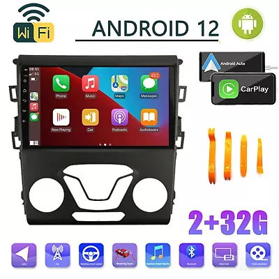 For 2013-2016 Ford Fusion Mondeo Android 12.0 Car Radio Apple Carplay GPS Navi • $147.87