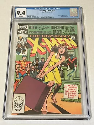 Uncanny X-Men # 151 (11/81) CGC Graded Bronze Age Comic Book 9.4 NM WP • $65.54