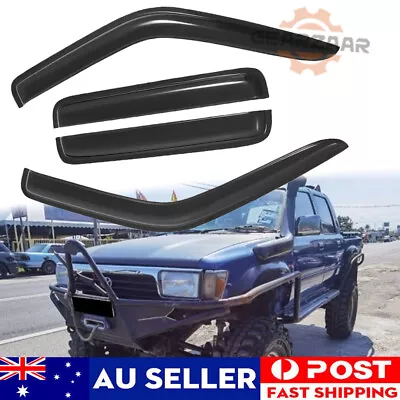 Window Visor Sun Weather Shields Weathershields Fit For Toyota Hilux LN106 88-97 • $35.89