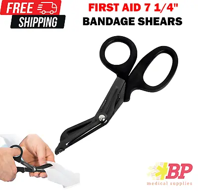 First Aid Medical Titanium Bonded Bandage EMT Shears Bent Scissors 7 1/4  • $4.95