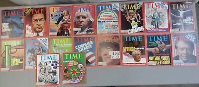 Lot Of 18 Vintage 1976 Time Magazine Nadia Comaneci Mao China Jimmy Carter Mars • $15.99