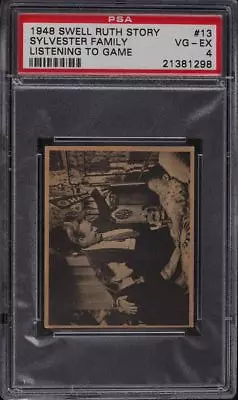 1948 Swell Babe Ruth Story Baseball Sylvester Family #13 PSA 4 RARE! • $149.99