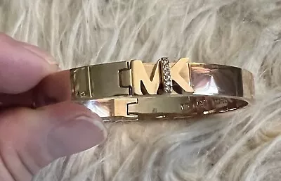 Michael Kors (rose Gold) Stainless Steel Bangle With Crystal Accents NWOT • $48